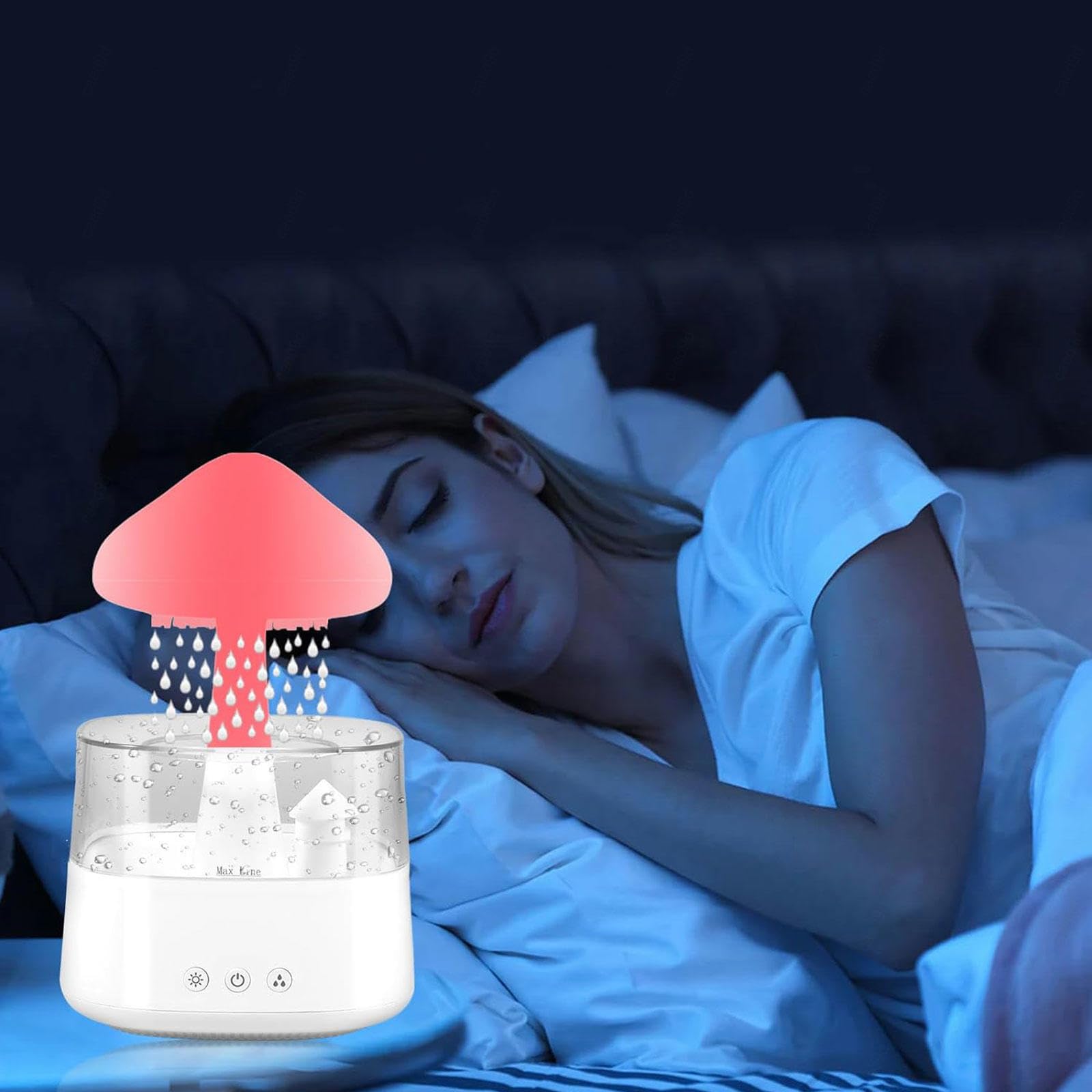 Amazon | 加湿器キノコ, アロマディフューザー 7色LEDライト 明 るさ